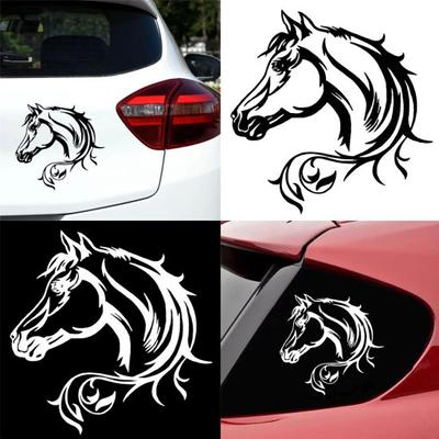 Horse Head Reflective Vehicle Body Car Truck Decals Window Sticker Decor