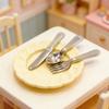 Miniature Cutlery Set Model Figure For 1/12 Doll House Landscape Accessories Detailed Realistic Kitchen Decoration Items