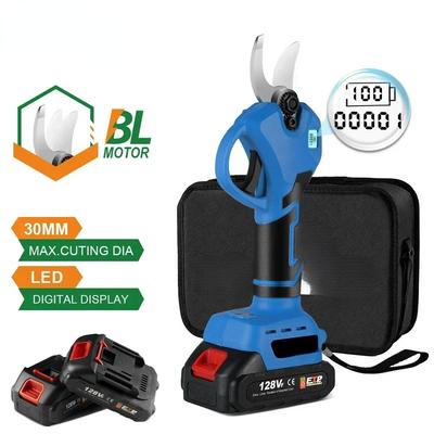 Cordless Brushless Electric Pruner Shear Rechargeable Tree Branches Hedge Trimmer Portable Electric Pruning Garden Tool 1280W
