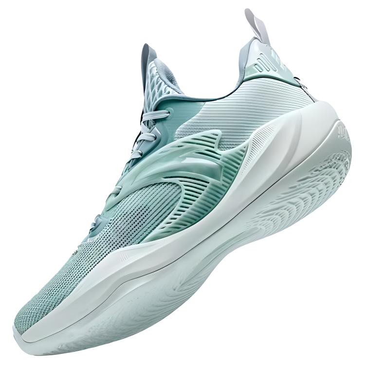 New Anta Light Cavalry 9 Cushioning, Wear Resistant Low Top Basketball Shoes Men's Cyan 112421610-5