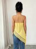 2026 Summer European & American Women's Sleeveless Satin Camisole with Lace Trim