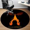 1 Stück Game of Thrones Büro Runder Teppich, Unter Bürostühlen Schlafzimmer Wohnzimmer Heimdekoration a0926083