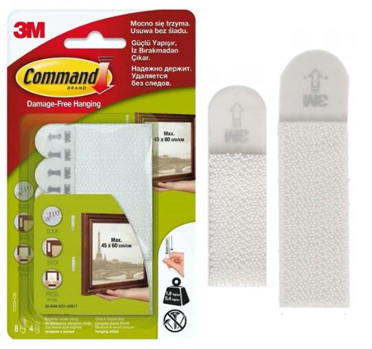 Command Hooks for Hanging Pictures and Frames, Medium & Small