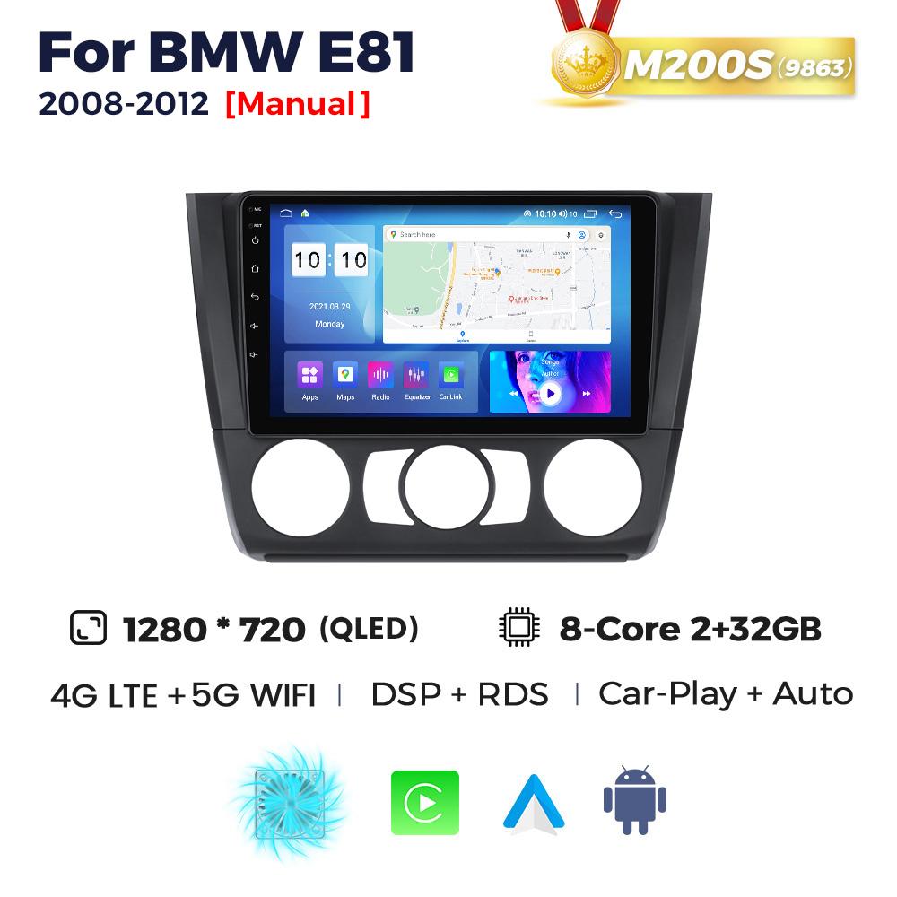 Navifly UIS7862S Android Car Radio For BMW 1 Series E81 E82 E87 E88 2004-2012 GPS Stereo BT Carplay Auto Multimedia Video Player