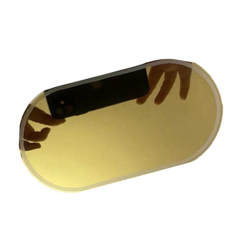Mirror for Car Sun Visors Stainless Steel Shatterproof Adhesive Mounting Clear Imaging Universal Makeup Mirror