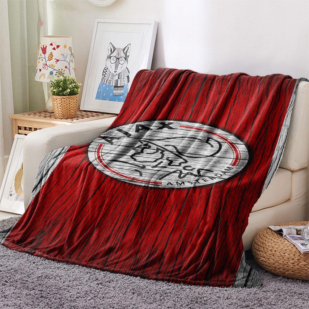 1PC Amsterdamsche Football Club Ajax Patterned Flannel Blanket Suitable For All Seasons for Home Decor Warmth and Comfort Gifts Holiday Present