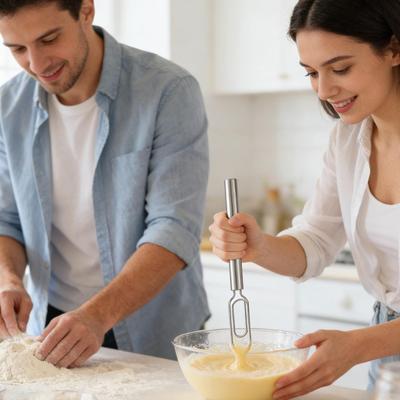 Hand Whisker Stainless Dough Mixing Stick Dough Hand Mixer Tool For Bread Food Cake Chocolate Baking Cooking Kitchen Home