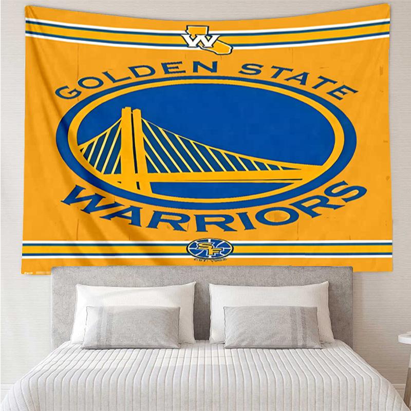 Golden State Warriors logo Tapestry for Bedroom Aesthetic Classroom Tapestries Wall Hanging for Living Room Dorm Office,Ideal Creative Gift