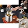 Stainless Steel Oil Bottle With Filter For Kitchen Large Capacity Oil Storage And Residue Separation