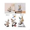Clown Figure Statue Sculpture Collection Statuette Desk Ornament for Table Decoration Cabinet