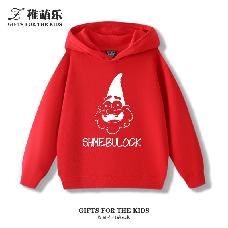 Gravity Falls Anime Fun Hooded Sweatshirt Boys Girls Children's Fall and Winter Padded Cute Casual Trend Warm Long Sleeve Top