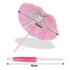 24Pcs Paper Drink Cocktail Parasols Umbrellas Luau Sticks Tropical Hawaiian Party Wedding Paper Umbrella Decor Bar Supplies