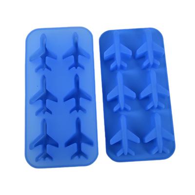 1Pcs Silikon 3D Flugzeug-Förmigen Ice Ball Mold Maker Schokolade Kuchen Decoratiion