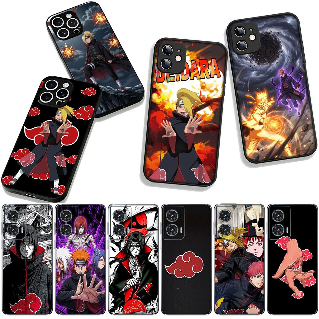 Narutos Deidara Itachi Pain Akatsuki Phone Cover for Apple iPhone 16 15 14 Plus 13 12 Mini 17 Pro Max + ProMax 16E Air Case