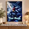Garchomp Custom Name Diamond Painting Personalized 5D Full Drill DIY Diamond Art Home Decor