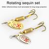 10 Buc. 6.3CM/7G Momeală Spinner Blade cu Cârlig Spinnerbait Metalic Dur Momeală cu Paietă Rotativă Montură Accesorii Pescuit Apă Sărată Apă Dulce Șalău Biban