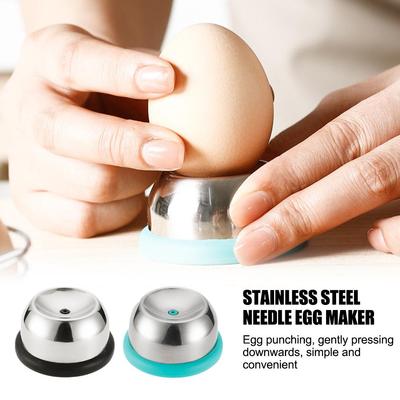 Egg Piercer for Boiled Eggs Hole Puncher Prickers Separator Stainless Steel Needle Egg Separator Piercing Tool Kitchen Gadgets