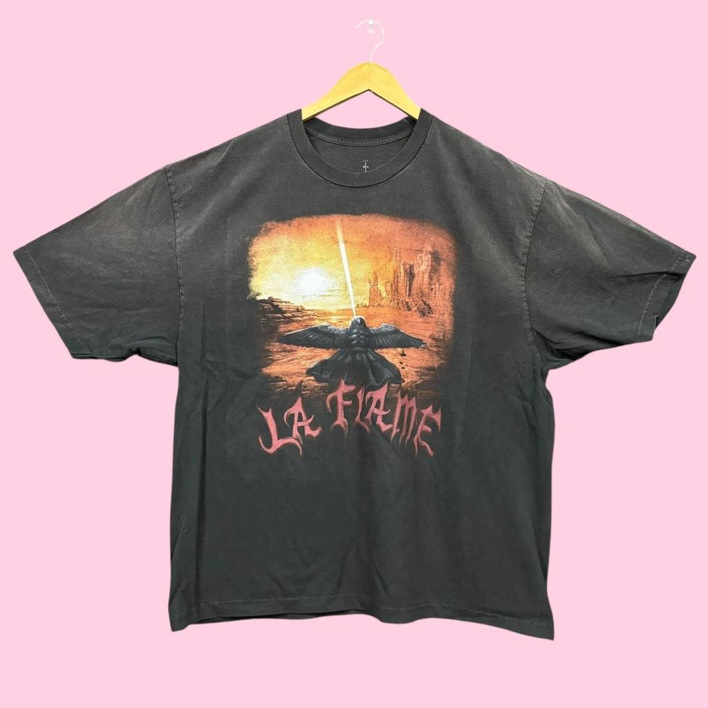 Travis Scott LA Flame Coachella Festival Hip-Hop Tee XXL
