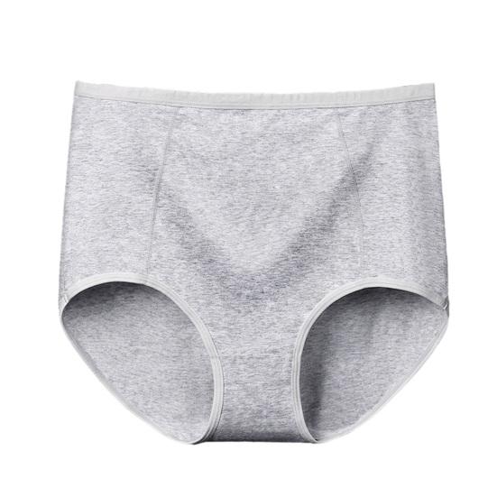 Women High Waist Cotton Underwear Tummy Control Solid Color Stretch Breathable Ladies Full Coverage Brief Panties Underpants