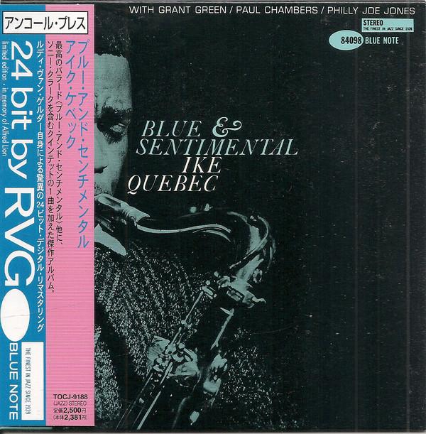 

CD IKE QUEBEC - Blue & Sentimental TOCJ9188 BLUE NOTE 2000 Japan Jazz Used