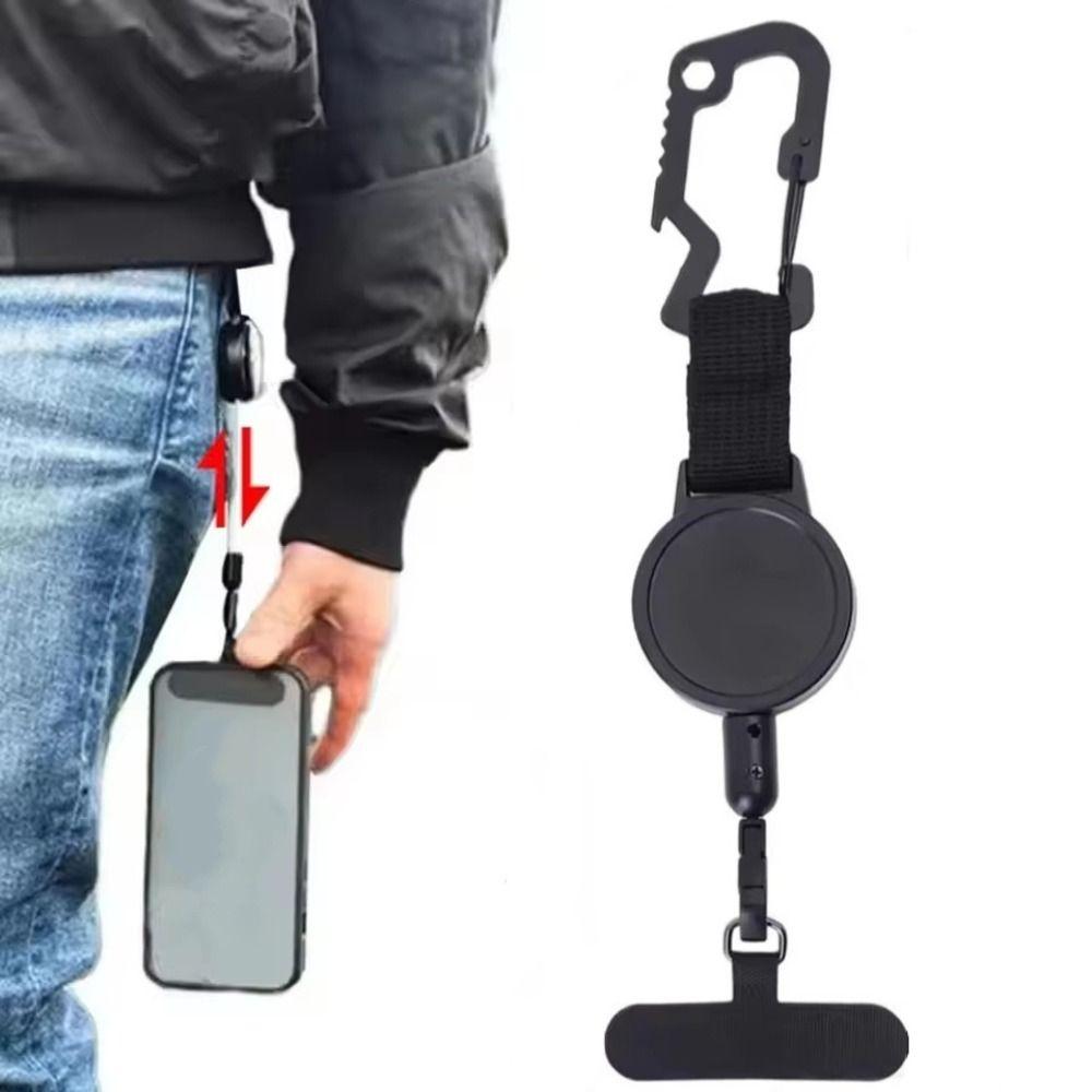 360° Rotace Anti-Theft Držák Telefonu Bezpečnostní Poutko Zatahovací Šňůrka na Telefon Pásek na Telefon