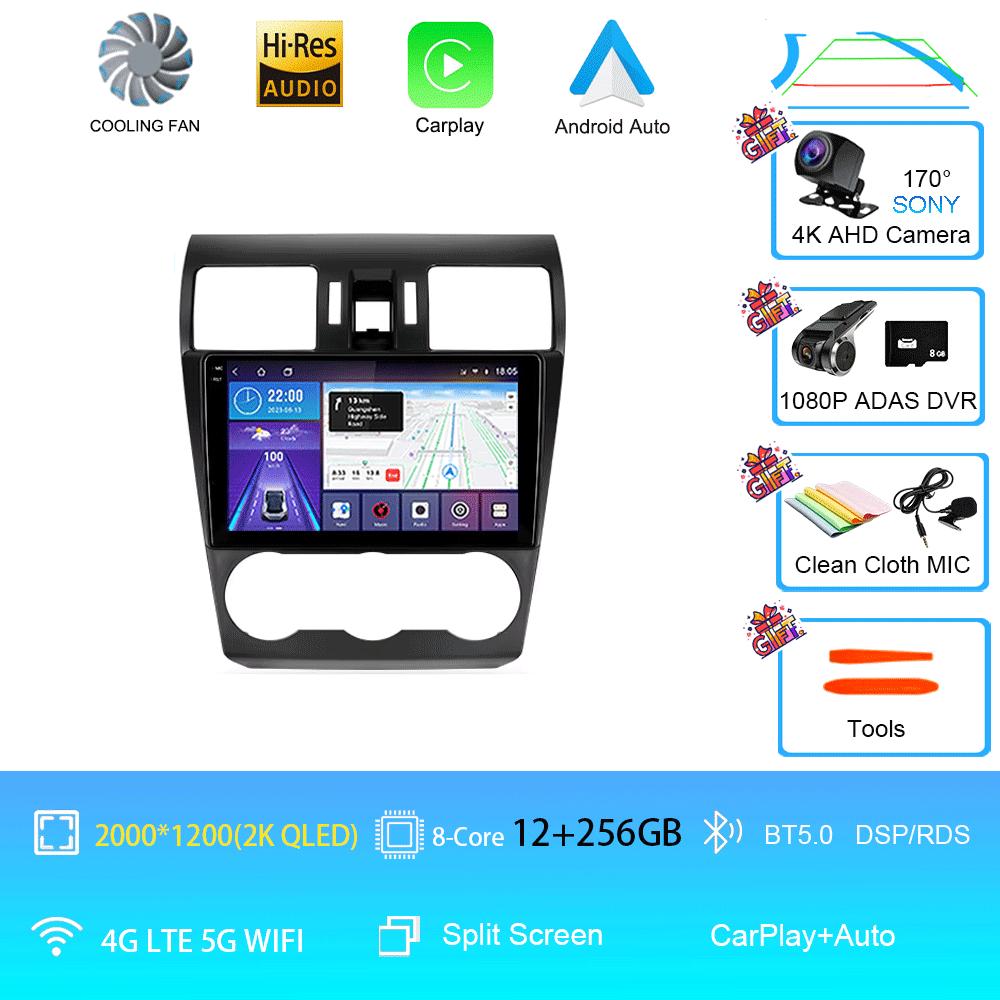 Car Radio Android 14 Stereo For Subaru Forester XV WRX 2012- 2015 For Impreza Multimedia Video Player Navigation GPS Head Unit