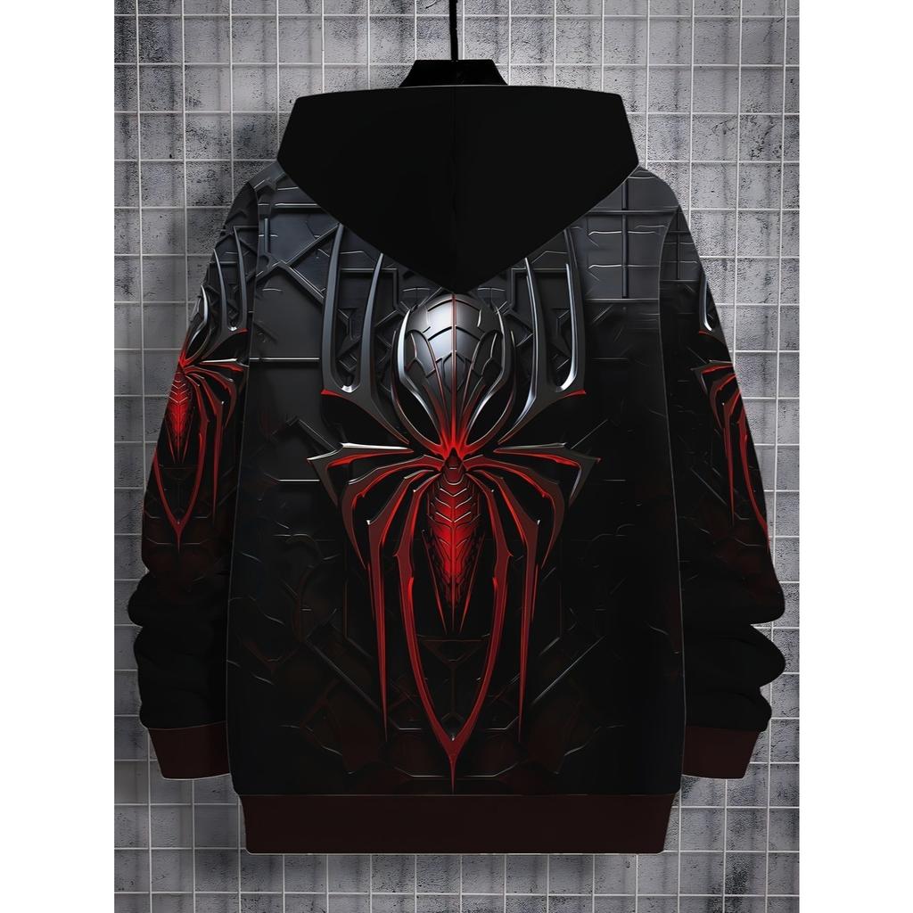 Boys' 3D Printed Casual Fashion Hoodie Hooded Sweatshirt for Spring, Autumn and Winter Children