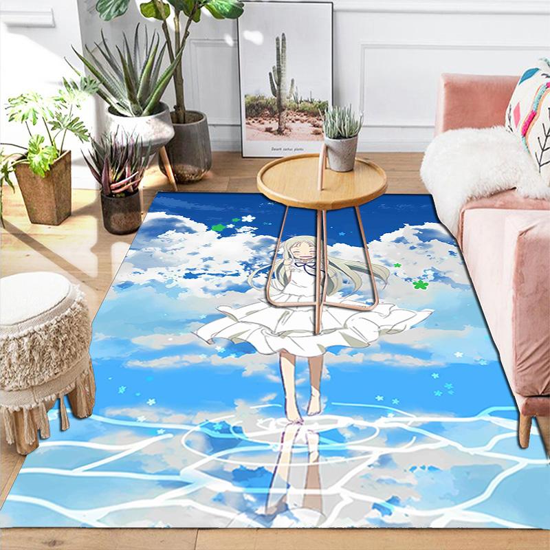 Anohana The Flower We Saw That Day Rug Floor Mat for Living Room or Bedroom Soft and Comfortable Carpet a Gift for Birthday and Holiday.DFF0925476