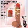 Heating Thrusting Realistic Dildo Vibrator Wireless Remote Layer Silicone Super Big Penis Dildos Sex Toys For Women