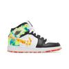 Air 1 Mid SE Grade School 'Drip' (Unisex) Schwarze / Team Orange / Kumquat / Weiße Kinder-Basketballschuhe DJ6563 038