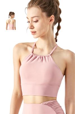 [MORGEN SKY] Sports Bra Fitness Wear High Support No Bouncing Beautiful Back Antibacterial Night Bra Non-wired Cross Back Cup Included Stylish Daily Y