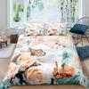 Rose Flowers Duvet Cover Set Butterfly Garden Bedding Sets Girls Women Floral Fresh Nature Blooming Rose Comforter Cover 3 Pcs