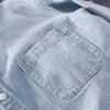 Youth Shirt Jacket Men's Casual Long Sleeve Denim Shirt Men's Coat