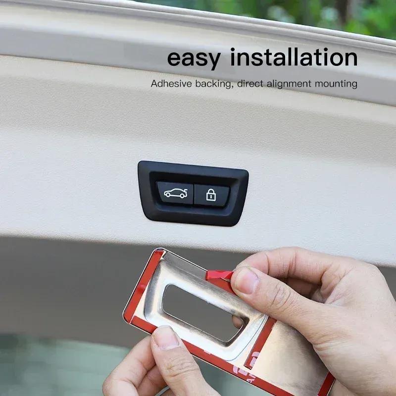 -Car Trunk Reminder Sticker Electric Tailgate Decorative Cover For BMW X1 X2 X3 X4 X5 X6 X7 E30 E38 E39 E46 E60 E61 E90 E70 F10