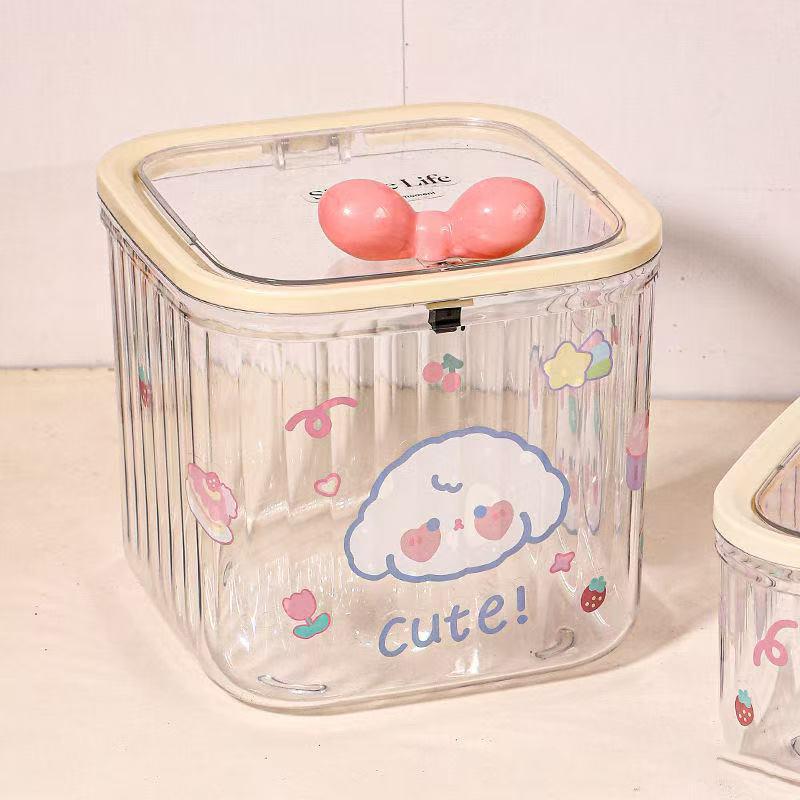 Clear Accessories Organizer Box Multifunctional Storage Box For Hair Ties Jewelry Bathroom Desktop With Storage Organizer