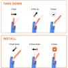 2Pcs Plastic Razor Blade Scrapers Glue Remover with 20Pcs Blades Car Glass Cleaning Razor Scraper for Removing Stickers Labels