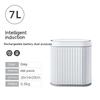 7L odpadkový koš Úzký inteligentní senzor Kuchyň Odpad z kuchyně Recyklace Toaleta Odpadkový koš Úložný prostor na odpadky Kbelík Příslušenství do koupelny