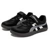 HOBIBEAR Wide Toe Shoes Boys Girls Barefoot Zero Drop Sneakers Hook Loop Artificial Leather Mesh Breathable Shoes for Big Kids