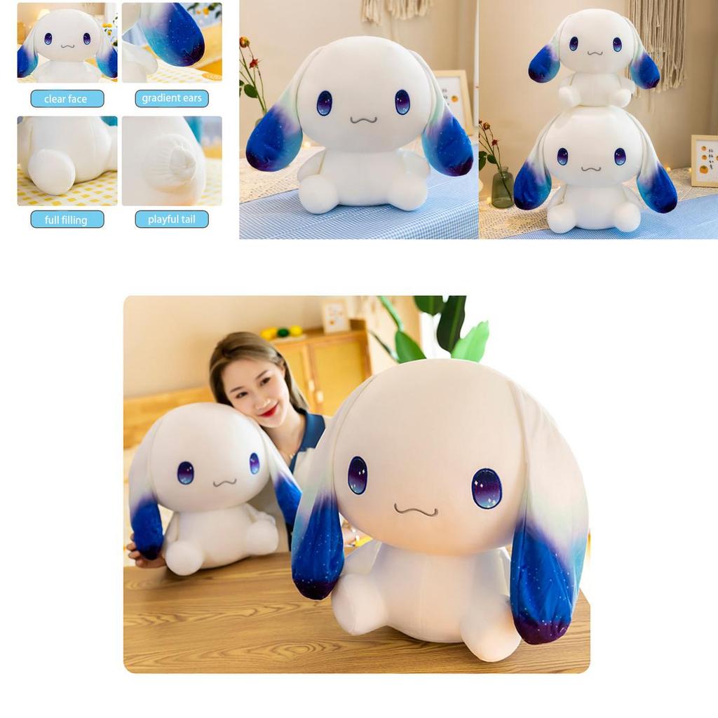 Sanrio Cinnamoroll Peluche con Orecchie Stellari Degradate Morbida Bambola Cuscino Per Bambini Super Morbido E Delicato Sulla Pelle