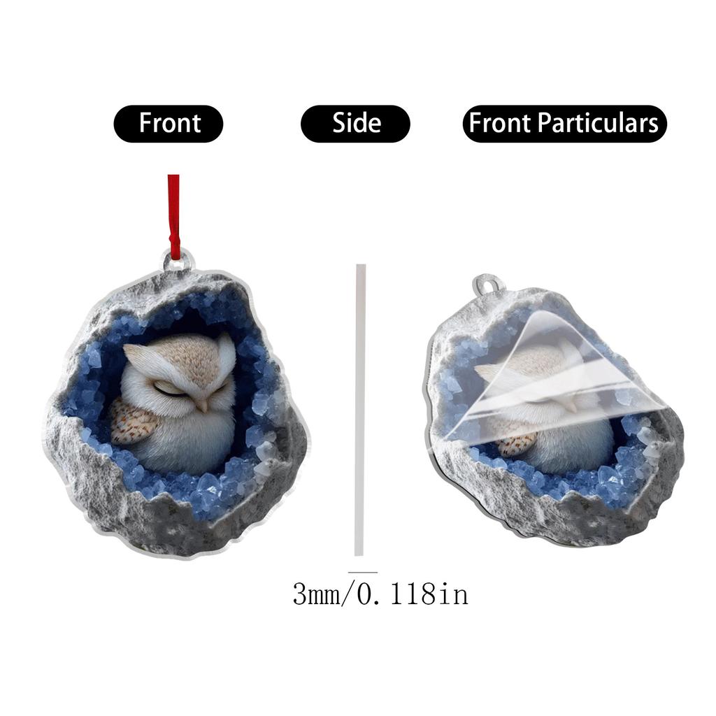 Animal Christmas Ornaments Christmas Ornaments Animal Acrylic Ornaments New Year Ornaments Christmas Pendants Standing On The Christmas Tree