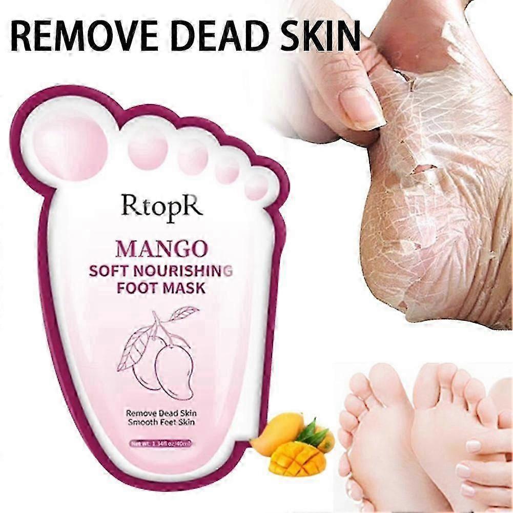 Exfoliating Foot Peel Mask For Women Softens Calluses And Removes Dead Skin