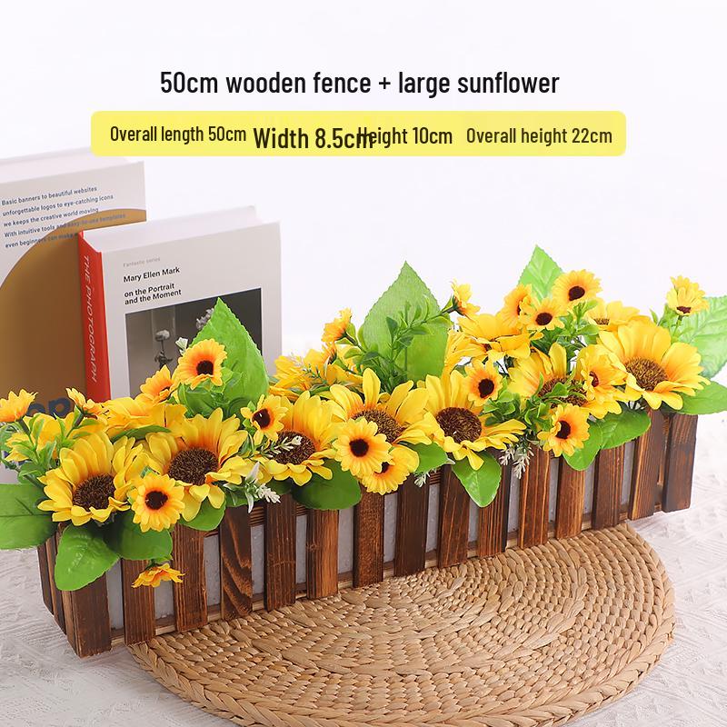 Mini Sunflower Artificial Flower Ornament for Living Room or Dining Table Decoration