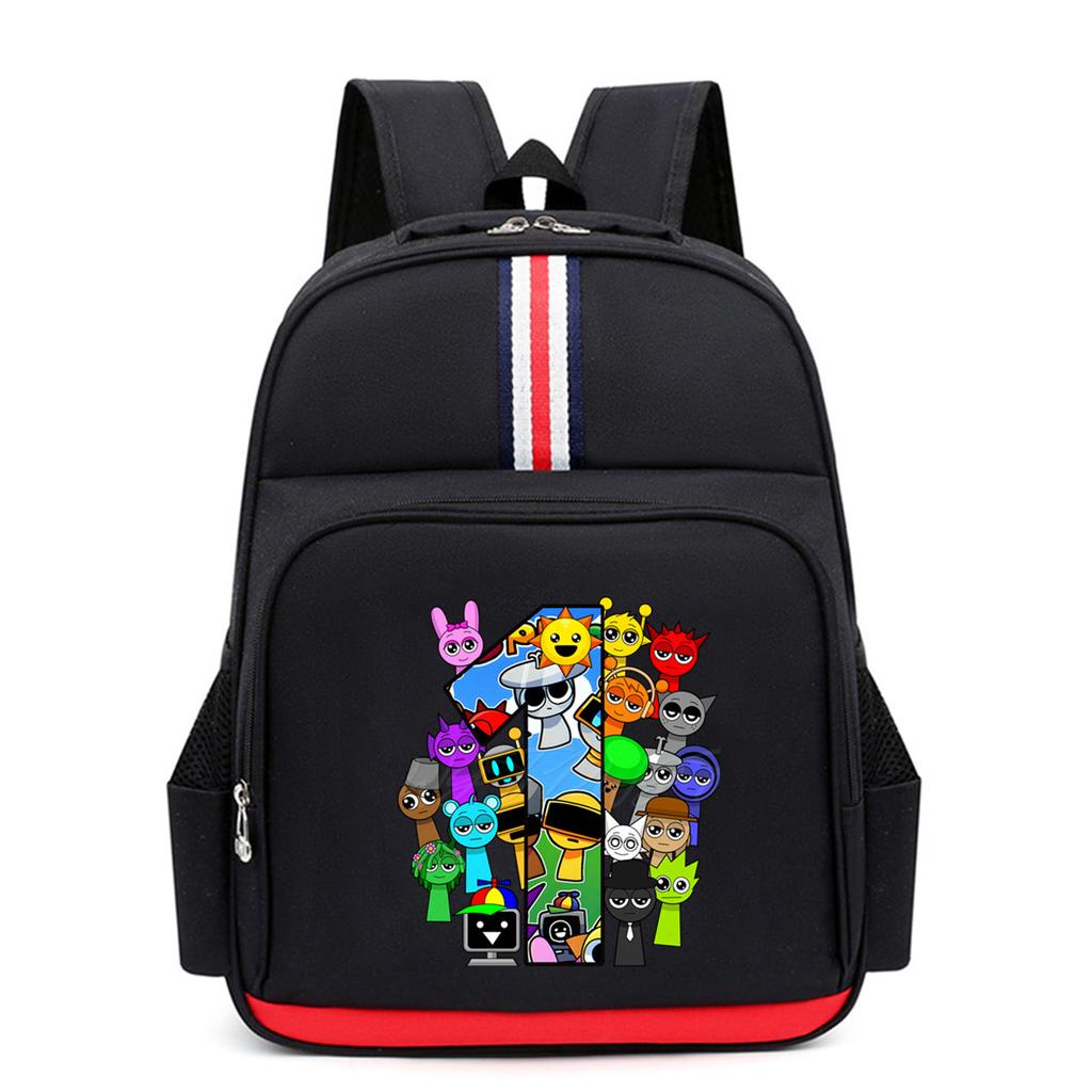 New School Style Primary School Students Large-capacity Schoolbag, Letter Printing Cartoon Trend Children's Versatile Backpack