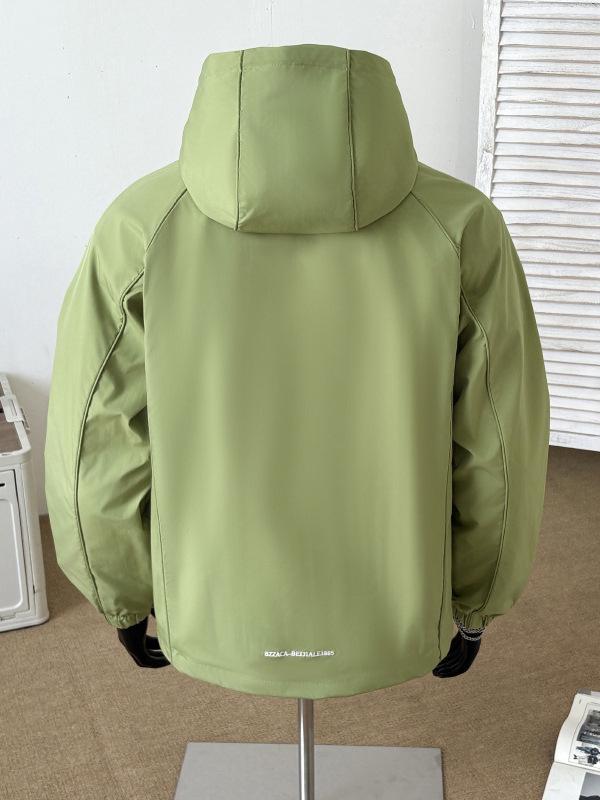 Men's 2025 Trendy Hooded Windbreaker Jacket: Casual, Loose Fit for Autumn/Winter