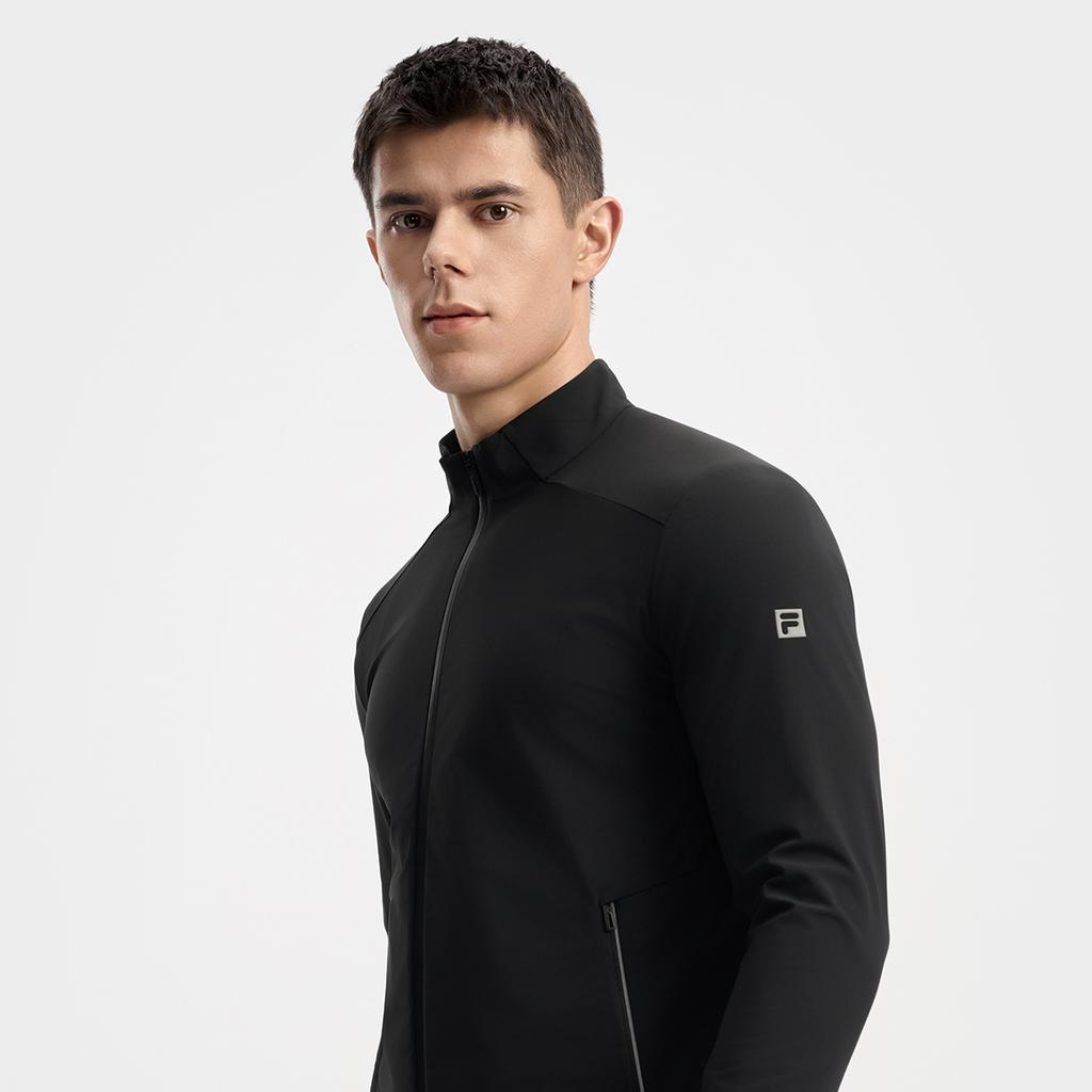Fila Fitness Fashion Casual Classic Simple Jacket Men Jacket A11M531504FBK