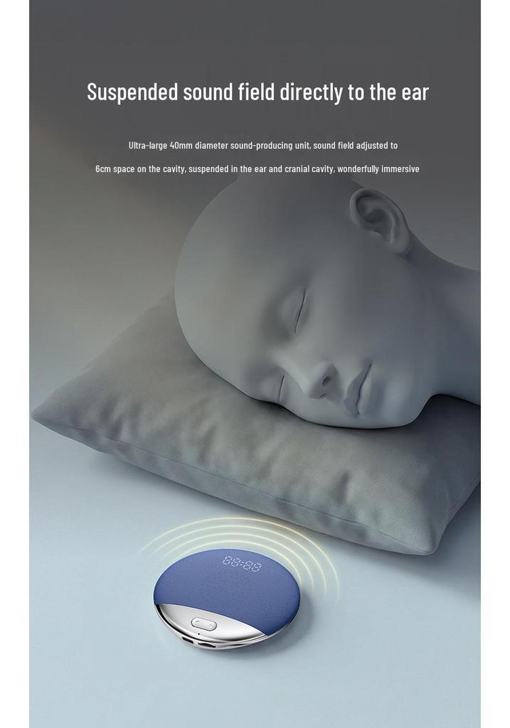 S3 Smart Sleep Pillow Bluetooth Speaker with Digital Display and Long Battery Life