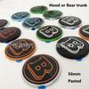 56mm Pasted Badge with Brabus B logo for Vito V class car Engine hood logo or Rear trunk Emblecm Badge modification accessories