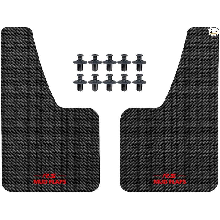 2pcs Black Universal Mudflaps for Car SUV Van 14.17x8.27in.2pcs/set Black