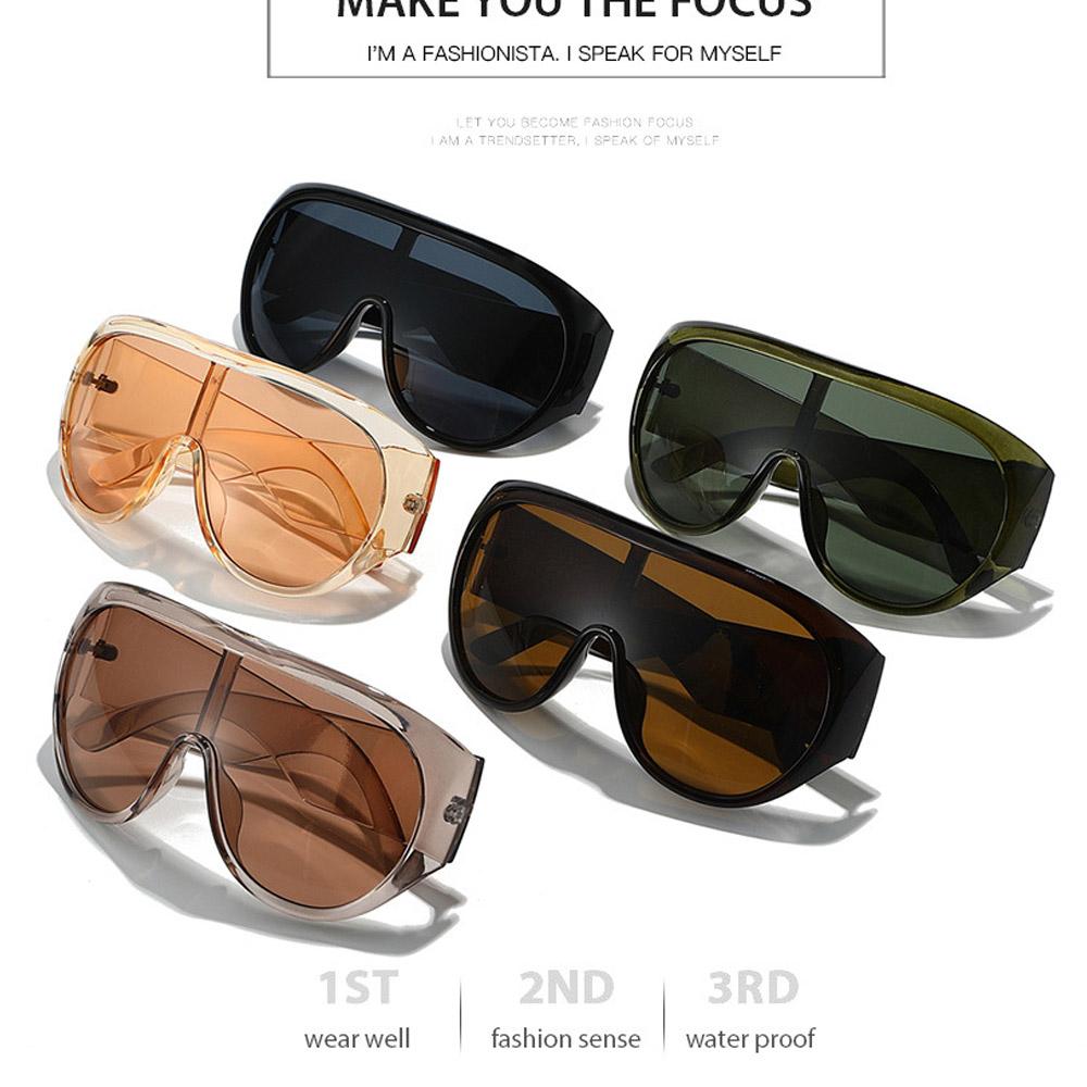 Hip Hop Schilde Sonnenbrille Damen Übergröße Einteilig Große Sonnenbrillen Luxus Designer Herren Fahrbrille UV400