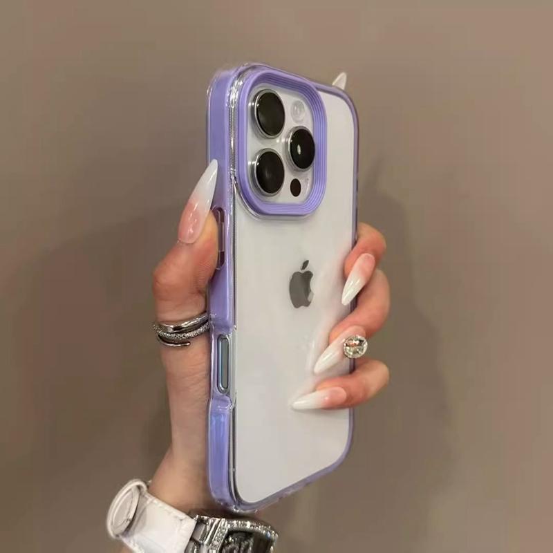 Soft Card Bag Candy Transparent Phone Case For iPhone 11 12 13 14 15 16 Pro Max Plus X Xs XR Max Bumber Back Cases Cover
